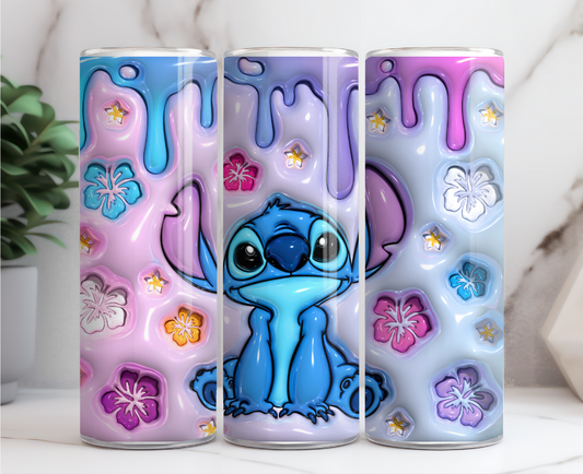 Floral Stich Tumbler